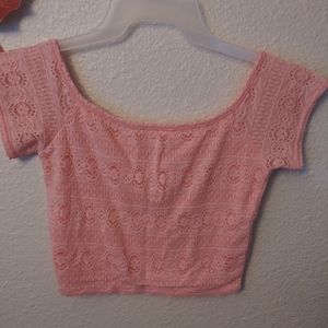 Hollister lace crop top